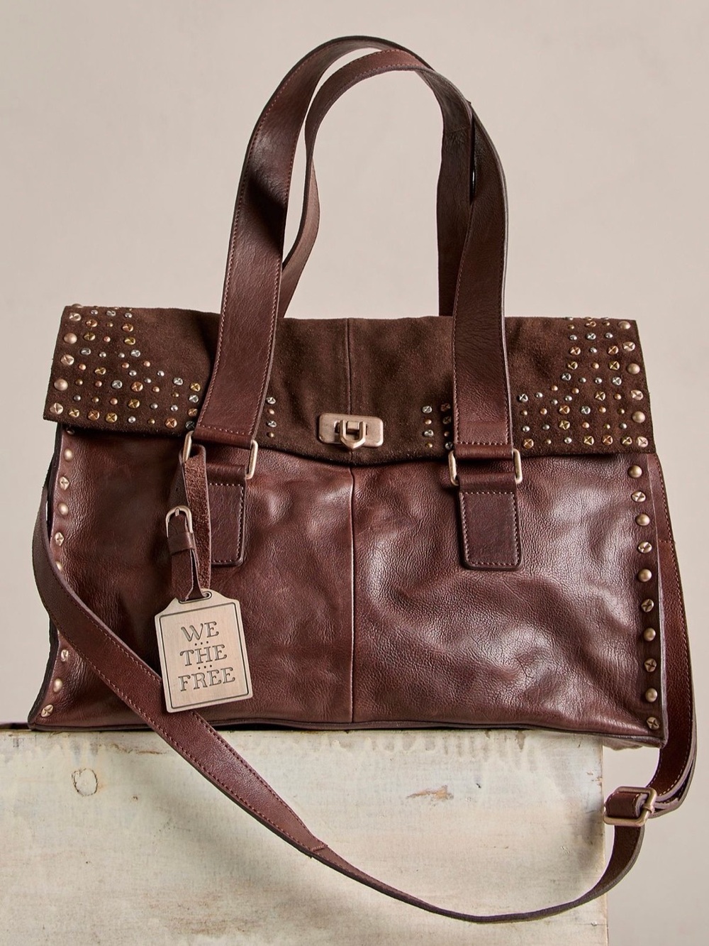 Free People We The Free Shay Stud Tote NWT